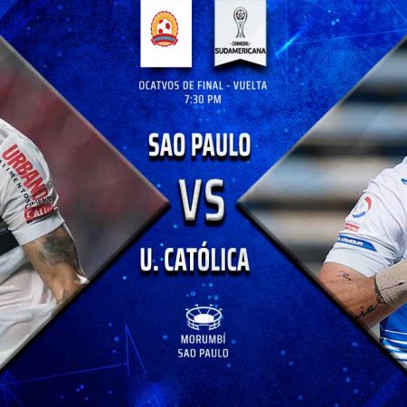 Pronóstico Sao Paulo (Brasil) vs U. Católica (Chile) por Copa Sudamericana