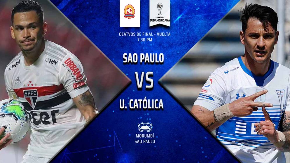 Pronóstico Sao Paulo (Brasil) vs U. Católica (Chile) por Copa Sudamericana